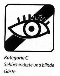 Piktogramm Barrierefreiheitfür Blinde